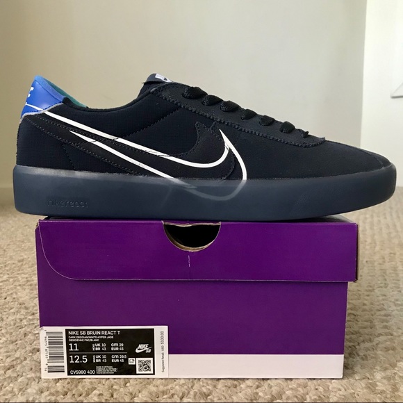 Nike SB Bruin React T Dark Obsidian Hyper Jade - Picture 6 of 10